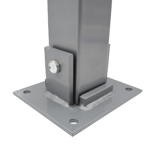 מחסום חניה מתקפל עמוד SMITH דגם 151702-002 עם נעילה מאובטחת, פרופיל מתכת מרובע 60X60 מ