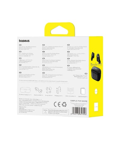 אוזניות אלחוטיות Baseus Bowie E18 TWS - שחור