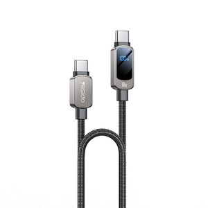 כבלCA179 1.2 Meters Type-C To Type-C PD 100W Super Fast Charging Built