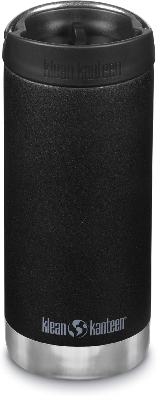 תרמוס כוס שחור - KLEAN KANTEAN TKWIDE CAP COFFE 355 ML