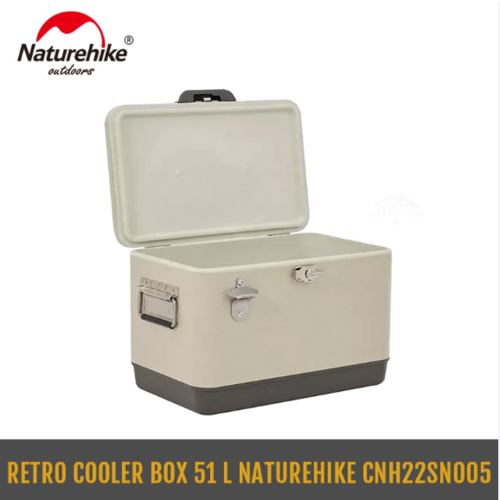 צידנית קשיחה ממתכת 51 ליטר NATUREHIKE STEEL RETRO