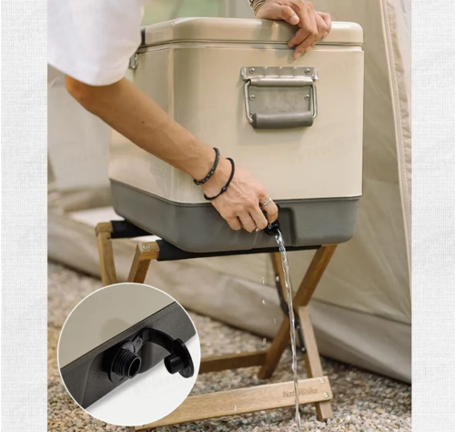 צידנית קשיחה ממתכת 51 ליטר NATUREHIKE STEEL RETRO