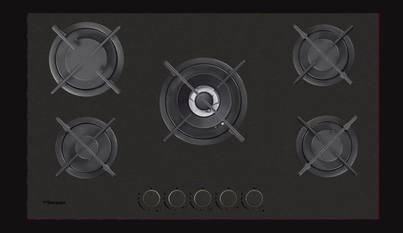 כיריים גז דגם BO982BK NANO בומפני Bompani