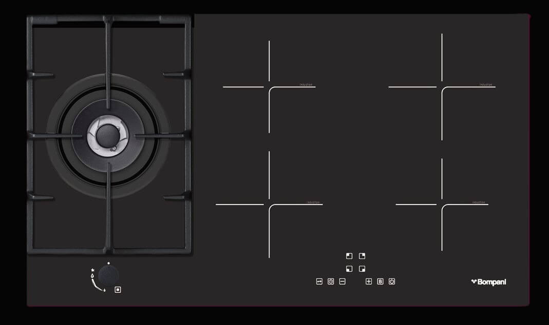 כיריים משולבות דגם BO62IND COMBI בומפני Bompani