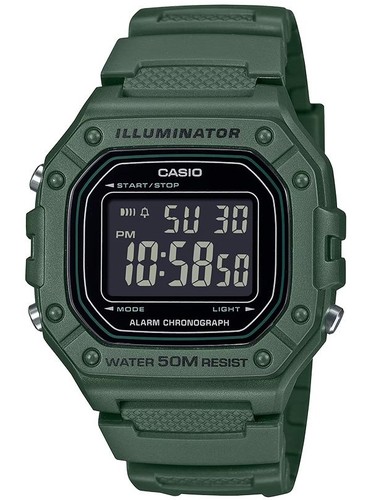 CASIO W-218H-3B דיגיטלי עם מגוון פונקציות