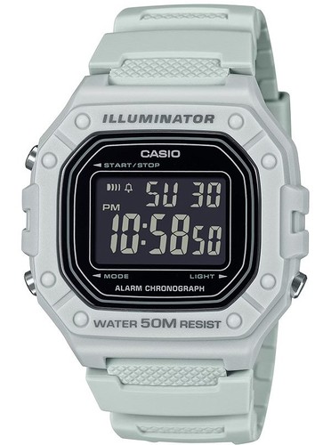 CASIO W-218H-8B דיגיטלי עם מגוון פונקציות