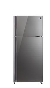 מקרר 2 דלתות מקפיא עליון SHARP דגם SJ-GPRN75D-SL זכוכית כסופה