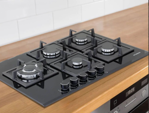 כיריים גז זכוכית שחורה 70 ס''מ HAS705GBMCB מבית Hyundai 