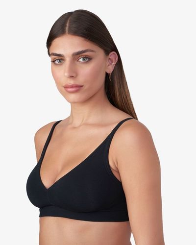 ברלט כותנה איכותי עם פתיחה מאחורה צבע שחור