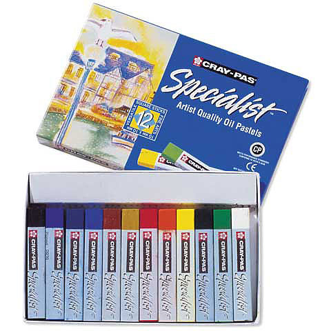 ערכת 12 פסטל שמן מקצועי  CRAY-PAS SPECIALIST ARTIST OIL PASTELS 