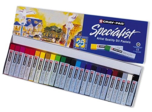 ערכת 25 פסטל שמן מקצועי  CRAY-PAS SPECIALIST ARTIST OIL PASTELS 
