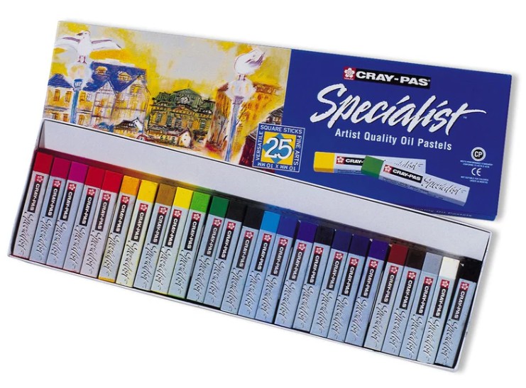 ערכת 25 פסטל שמן מקצועי  CRAY-PAS SPECIALIST ARTIST OIL PASTELS 