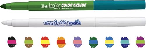 10 טושים צבעוניים המשנים צבע CARIOCA MAGIC COLOR CHANGE (איטליה)