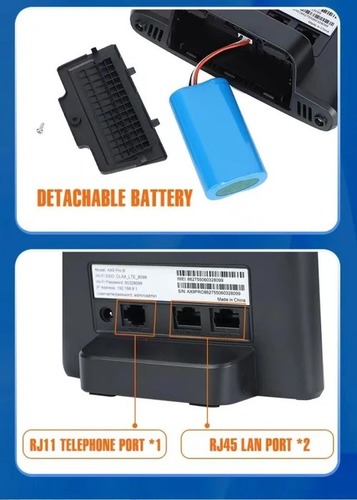 נתב סלולרי + סוללה  פנימית OLAX CPE AX9 PRO + RJ11 