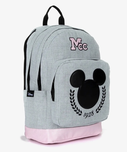 קל גב תיק Disney אפור ורוד