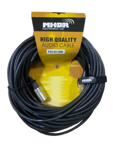 כבל מיק 20מ XLR-XLR שחור NIXON CBA6103E