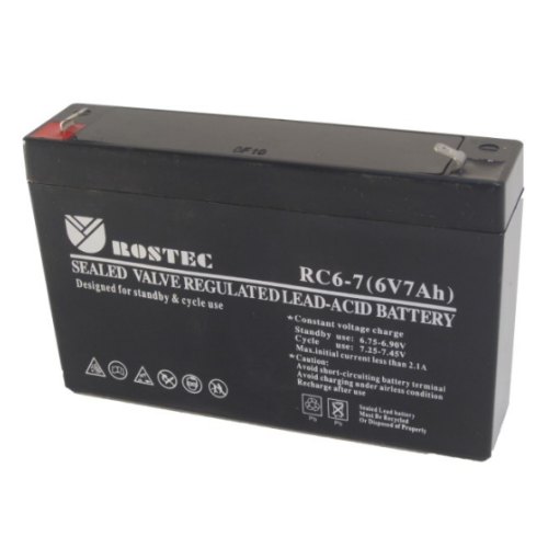 מצבר 6V 7AH למערכות אזעקה רוזטק 