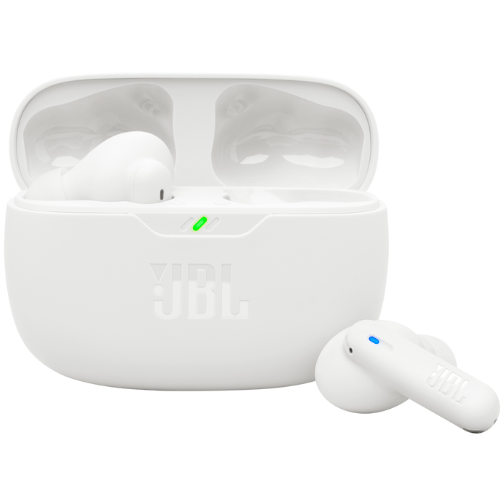 אוזניות אלחוטיות בצבע לבן JBL Wave Beam 2 TWS