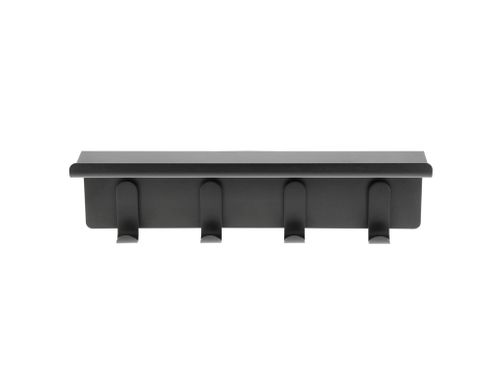 מתלה 4 קולבים עם מדף A-Shelf - שחור