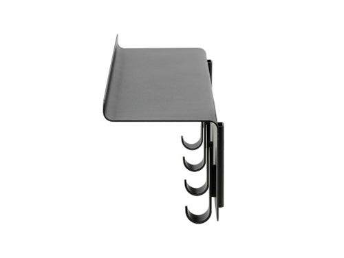 מתלה 4 קולבים עם מדף A-Shelf - שחור
