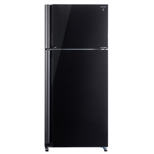 מקרר 2 דלתות מקפיא עליון SHARP דגם SJ-GPRN75D-BK זכוכית שחורה שארפ