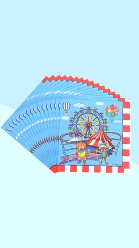 מפיות נייר ארוז 16 יח' סט קרקס