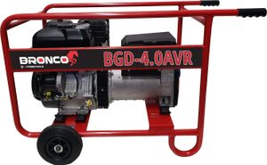 גנרטור דיזל 4000 וואט חד פאזי עם מיצב מתח AVR - BRONCO BGD-4.0AVR