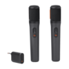 סט מיקרופונים אלחוטיים דיגיטליים JBL PartyBox Wireless Mic, צבע שחור, אחריות שנה 