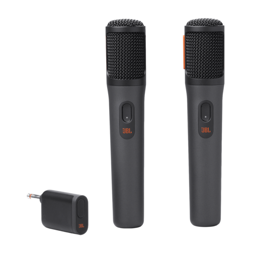 סט מיקרופונים אלחוטיים דיגיטליים JBL PartyBox Wireless Mic, צבע שחור, אחריות שנה 