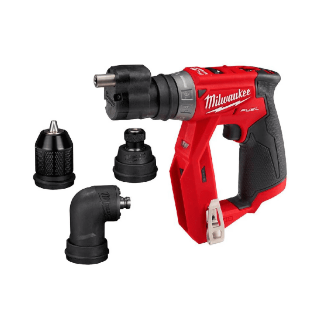 מברגת מתקינים Milwaukee M12 FDDX / 2505-20 12V – 4 ראשים מתחלפים, גוף בלבד