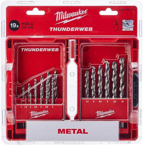 סט מקדחי HSS SPIDERWEB 4932352374 – 19 יחידות 1–10 מ