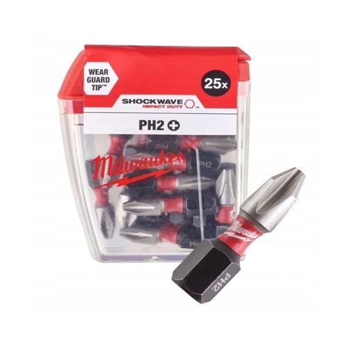 מארז 25 ביטי PH2 25 מ״מ SHOCKWAVE עוצמה ועמידות ללא פשרות