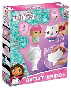 ערכת סקוושי לצביעה עצמית עם 4 דמויות ו 8 טושים