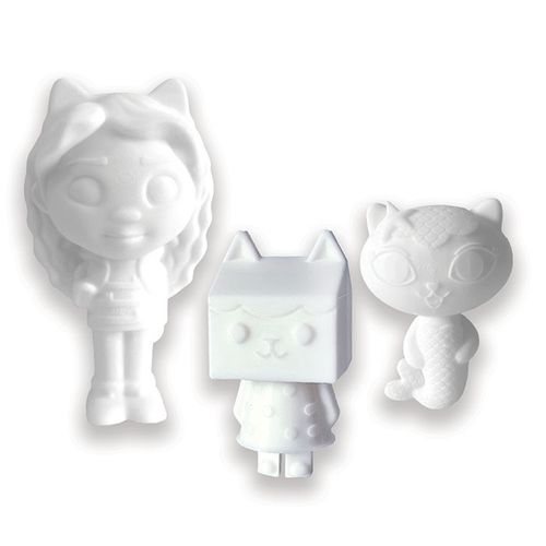 ערכת סקוושי לצביעה עצמית עם 4 דמויות ו 8 טושים