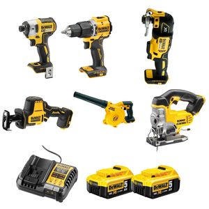 סט 6 כלים נטענים 18v Dewalt