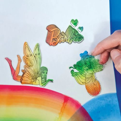ערכת צביעה צבעי הקשת - ברבי
