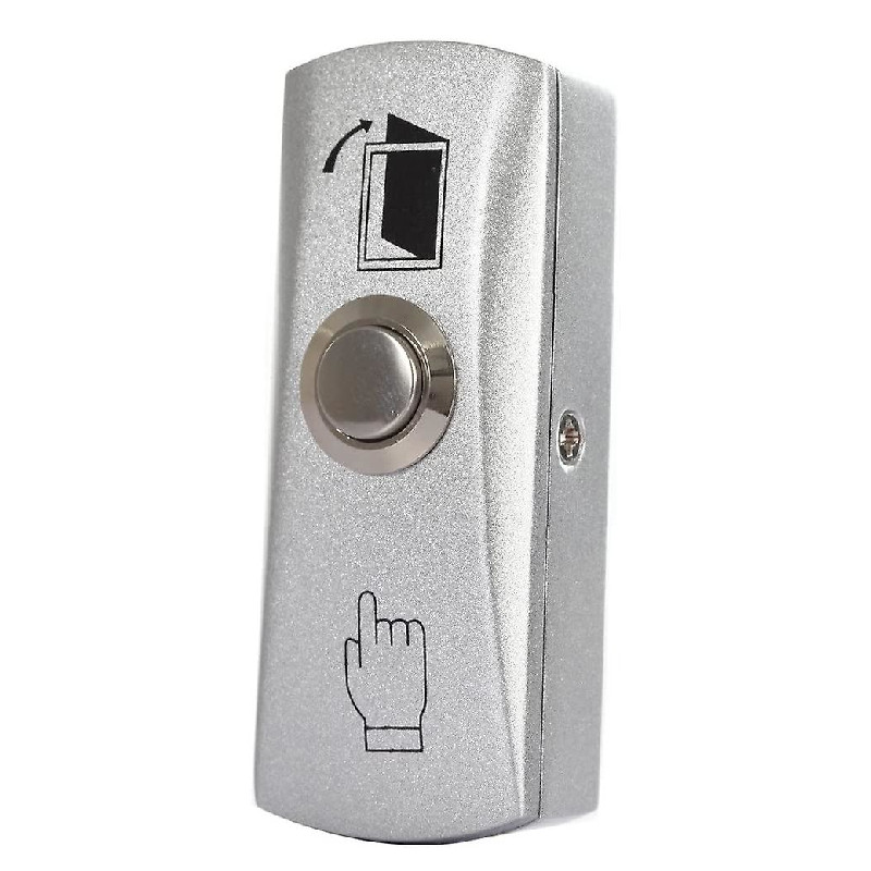 לחצן יציאה מתכתי על הטיח NO/COM דגם LM-N/OW קוביקום