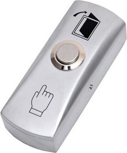 לחצן יציאה מתכתי על הטיח NO/COM דגם LM-N/OW קוביקום