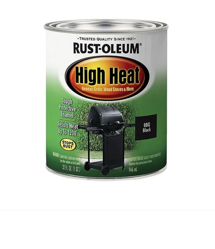 צבע חום גבוה כ 1 ליטר אלרם מבית RustOleum
