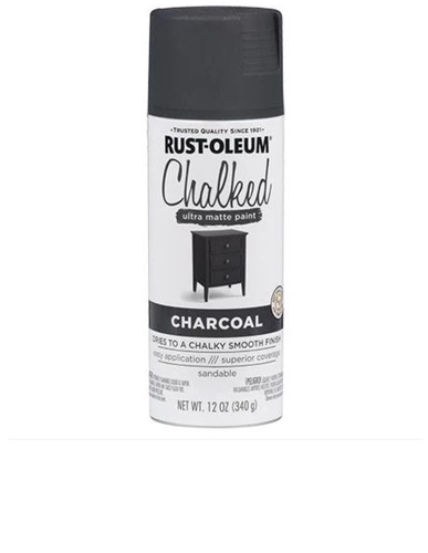 תרסיס ספריי צבע גיר שאבי שיק אפור פחם CHARC מבית RustOleum