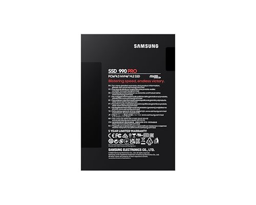 כונן SSD ‏ ‏פנימי Samsung pro 990 PRO NVMe M.2 MZ-V9P1T0BW 1000GB סמסונג