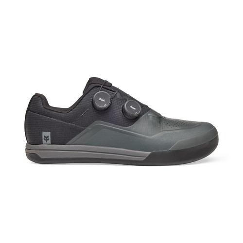 נעלי רכיבה פוקס פלאט אפור - FOX UNION FLAT BOA SHOE V25