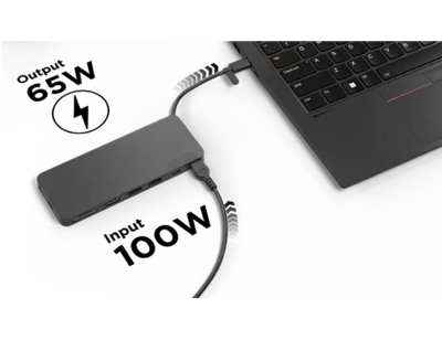 תחנת עגינה Lenovo USB-C Slim Travel Dock