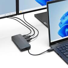 תחנת עגינה Lenovo USB-C Dual Display Travel Dock