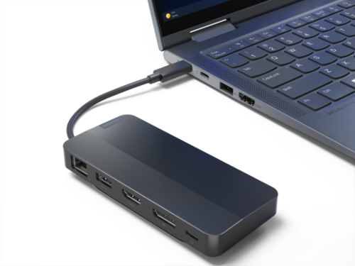 תחנת עגינה Lenovo USB-C Dual Display Travel Dock