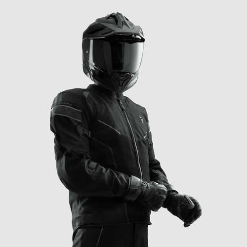 מעיל קיץ רבל הורן שחור  - REBELHORN HIFLOW V TEXTILE JACKET