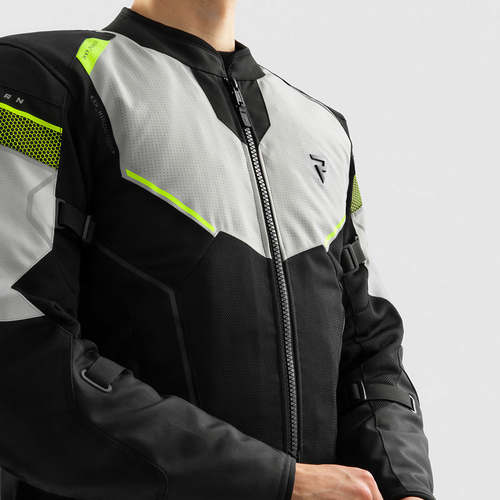 מעיל רב עונתי רבל הורן שחור / אפור / צהוב  - REBELHORN HIFLOW V TEXTILE JACKET