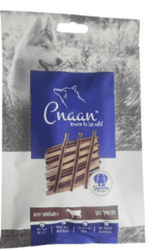 חטיף סנדוויץ' בטעם בקר לכלבים – Canaan כנען, 60 גרם