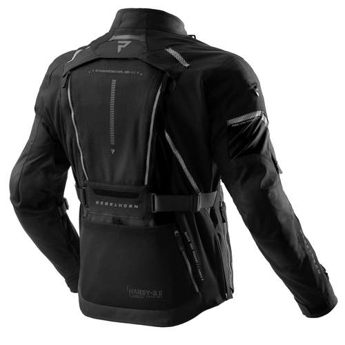מעיל רב עונתי רבל הורן שחור - REBELHORN HARDY 3.0 TEXTILE JACKET
