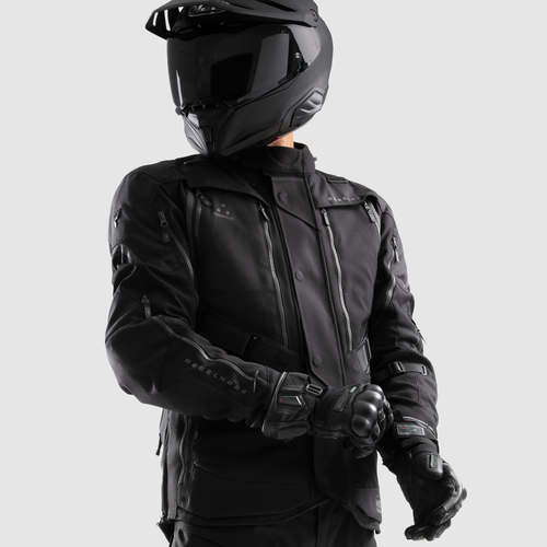 מעיל רב עונתי רבל הורן שחור - REBELHORN HARDY 3.0 TEXTILE JACKET